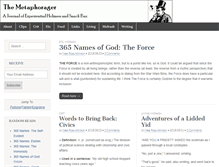 Tablet Screenshot of metaphorager.net
